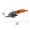 Sierra circular compacta 4-1/2", 750W 100123 - Imagen 4
