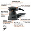 Lijadora roto orbital 5", 260W. 15399 - Imagen 3