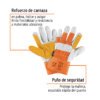 Guantes de carnaza y loneta 14246 - Imagen 3