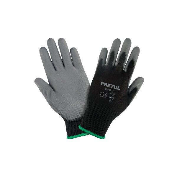 Guantes de nylon recubiertos de poliuretano 20030
